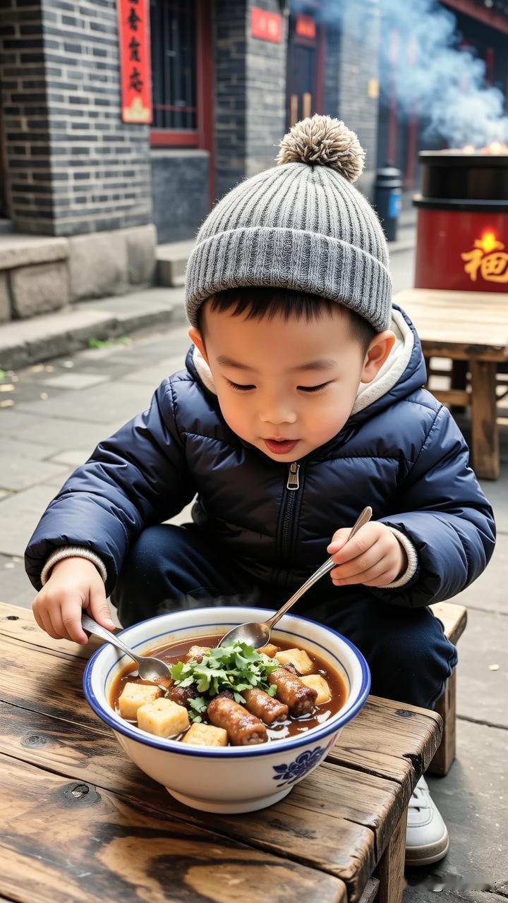 我家原来在南横街住，南横街东下坡有一家非常著名的卤煮店，据说:当年文艺界的好多名