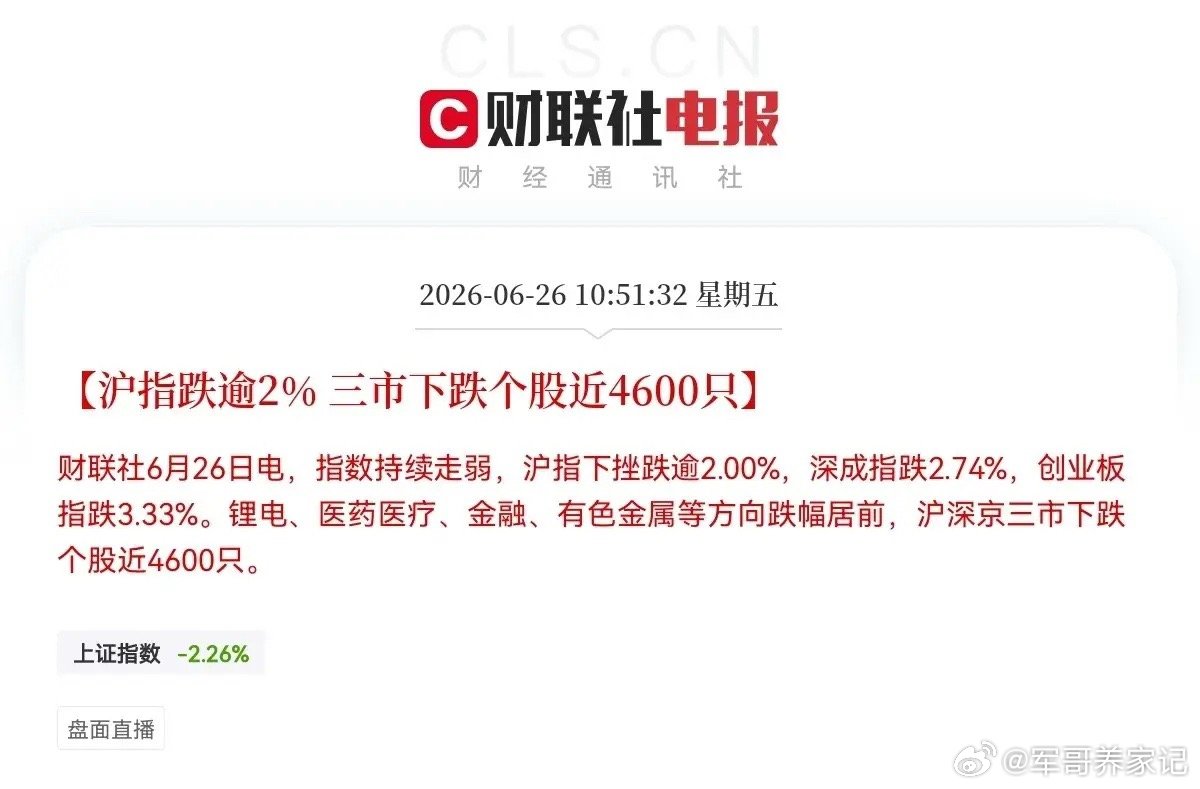 快！快！快呼叫国家队，大盘都跌超2％，那么多的优质公司都白菜价了，为什么不来捡啊