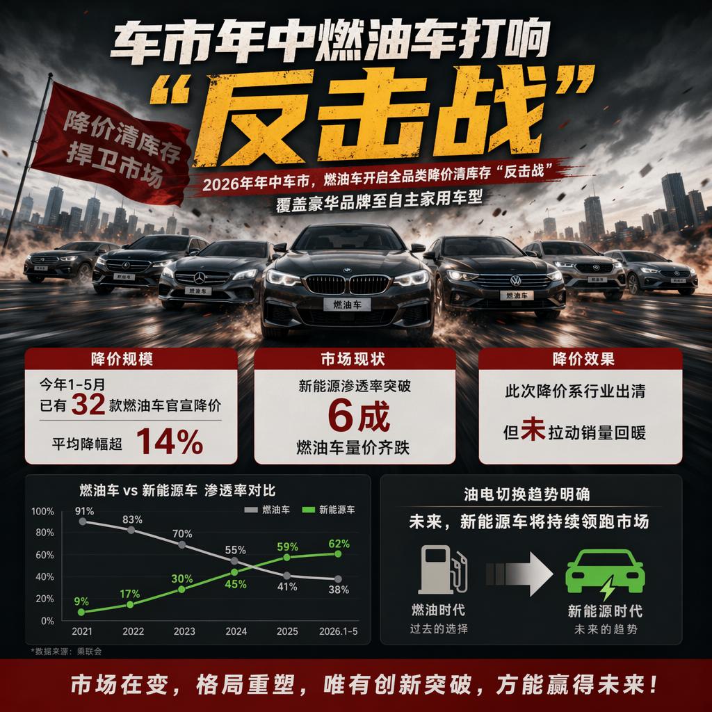 年中燃油车打响降价反击战，大幅让利却卖不动，市场早已悄悄换了逻辑
🚕步入 20