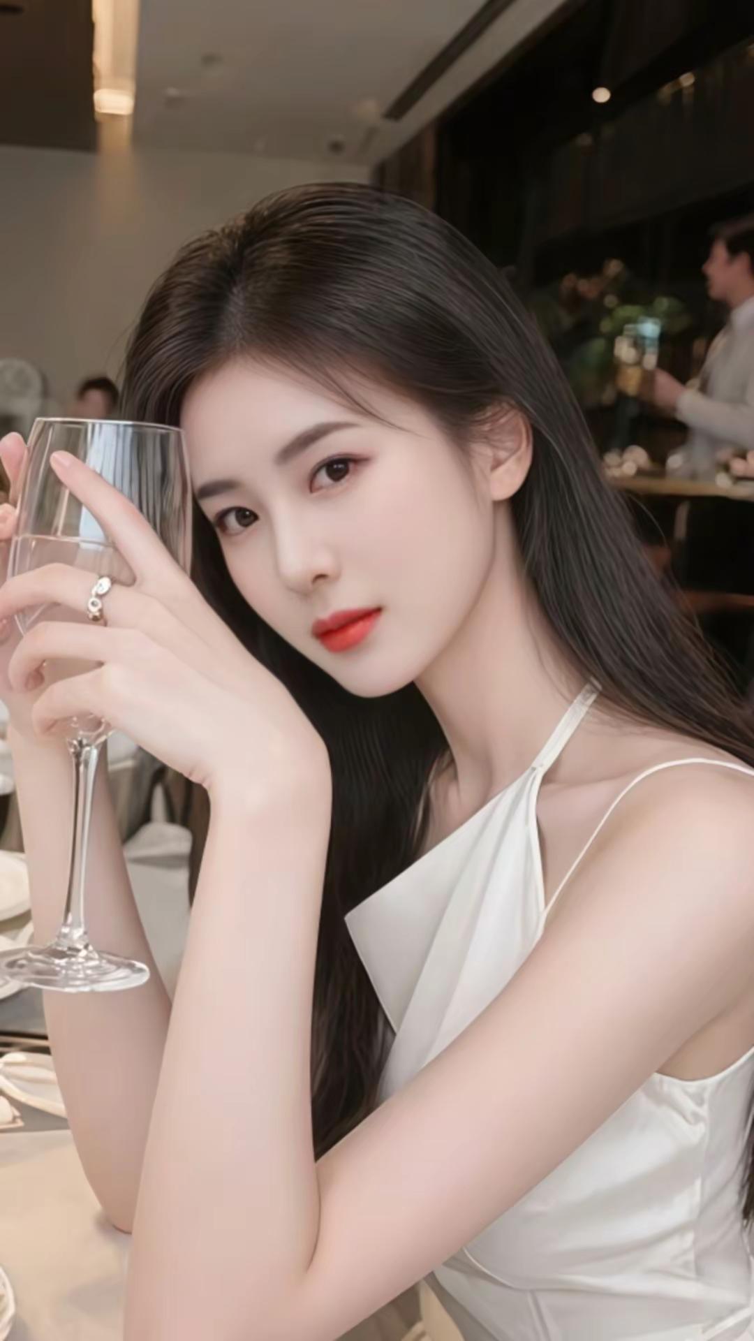 高脚杯搭配香槟