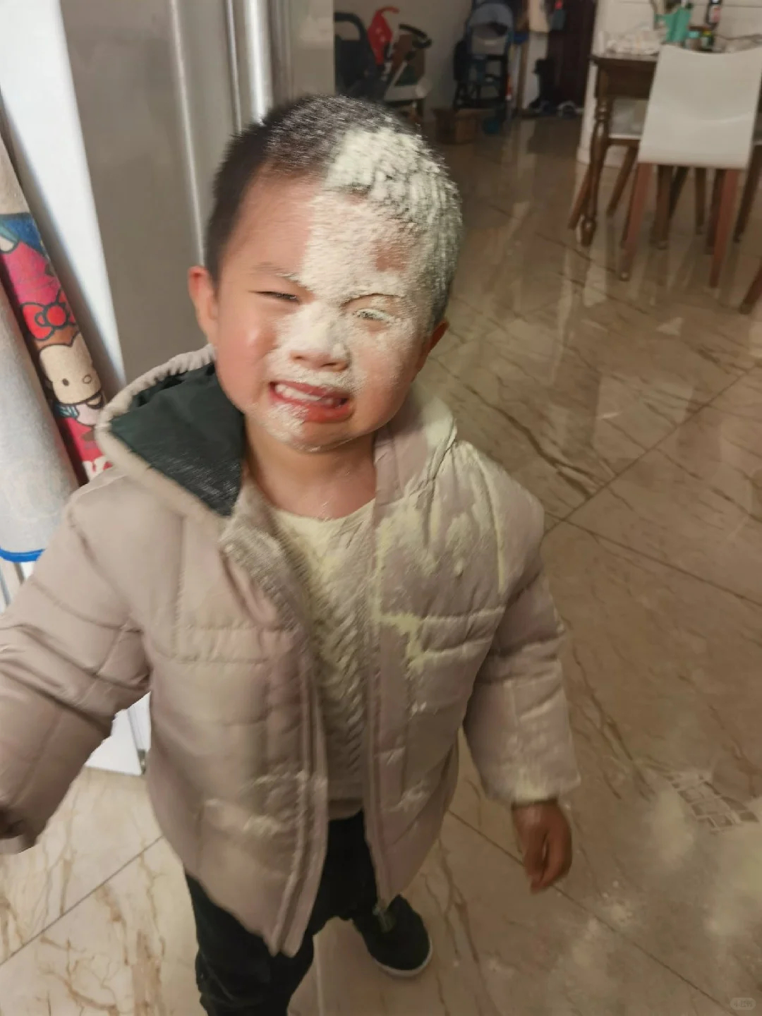 我儿子，让粉丝开心一下 