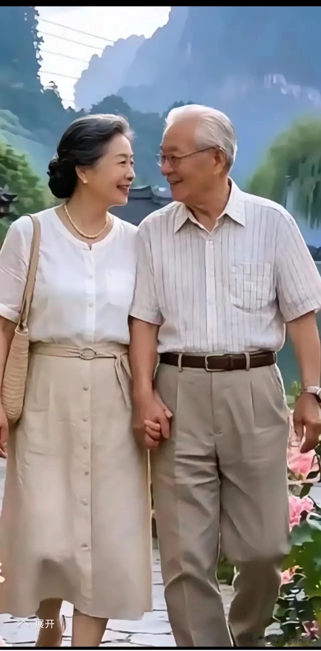 《守尘缘》
  相伴尘寰数十年，
寻常拌嘴亦欢颜。
半生嫌隙情难改，
携手同行肩