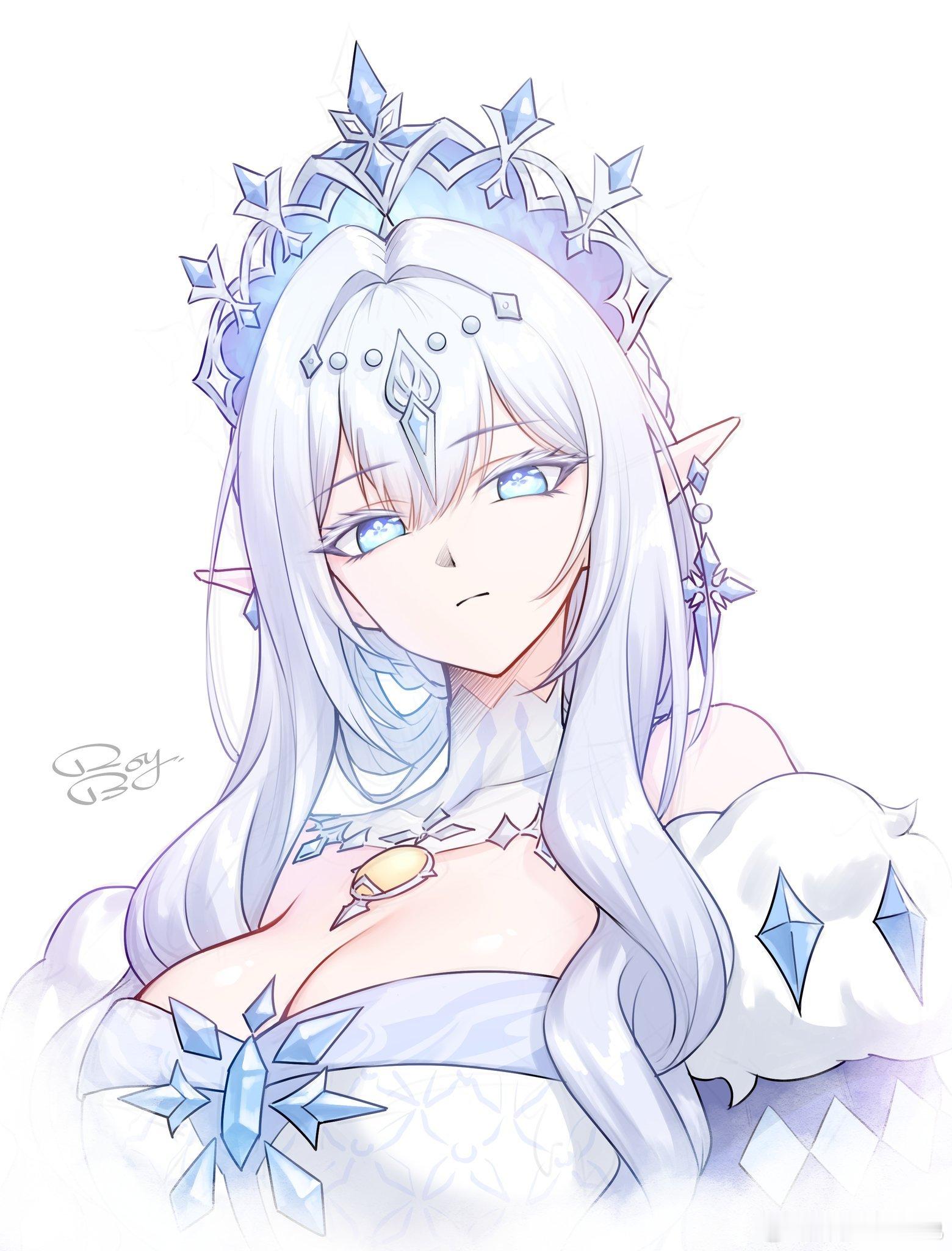 冰之女皇🩵   原神游戏电竞安利 RoyBoy_illu ​​​