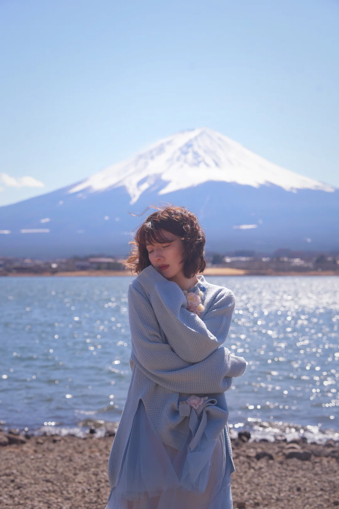 富士山下，站谁都美～