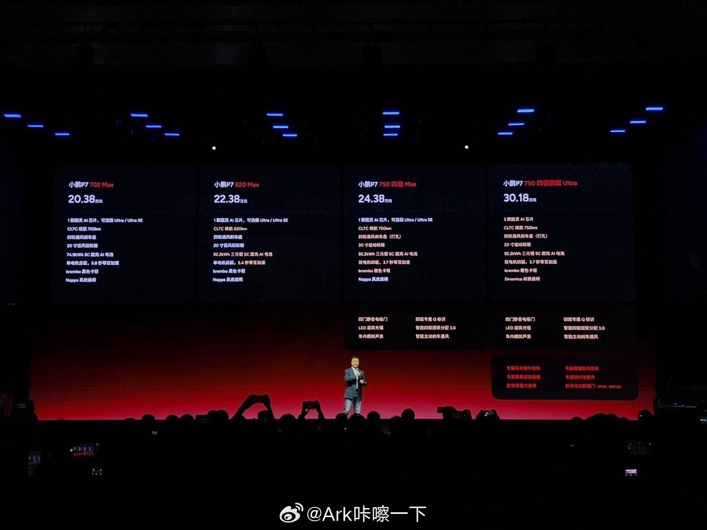 未来AI豪华轿跑--小鹏P7重磅上市！🚗 官方指导价：·702 Max版 20