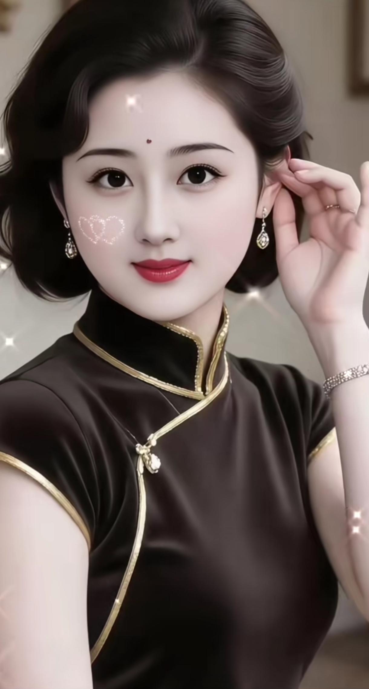 优雅复古风，精致旗袍穿搭，尽显东方韵味！💄👗✨时尚穿搭之美少女美照分享 江南