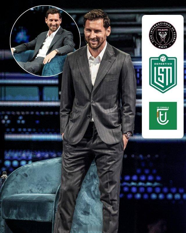 梅西又增持了一家足球俱乐部的股份，这次是西班牙第五级别联赛球队科尔内利亚足球俱乐