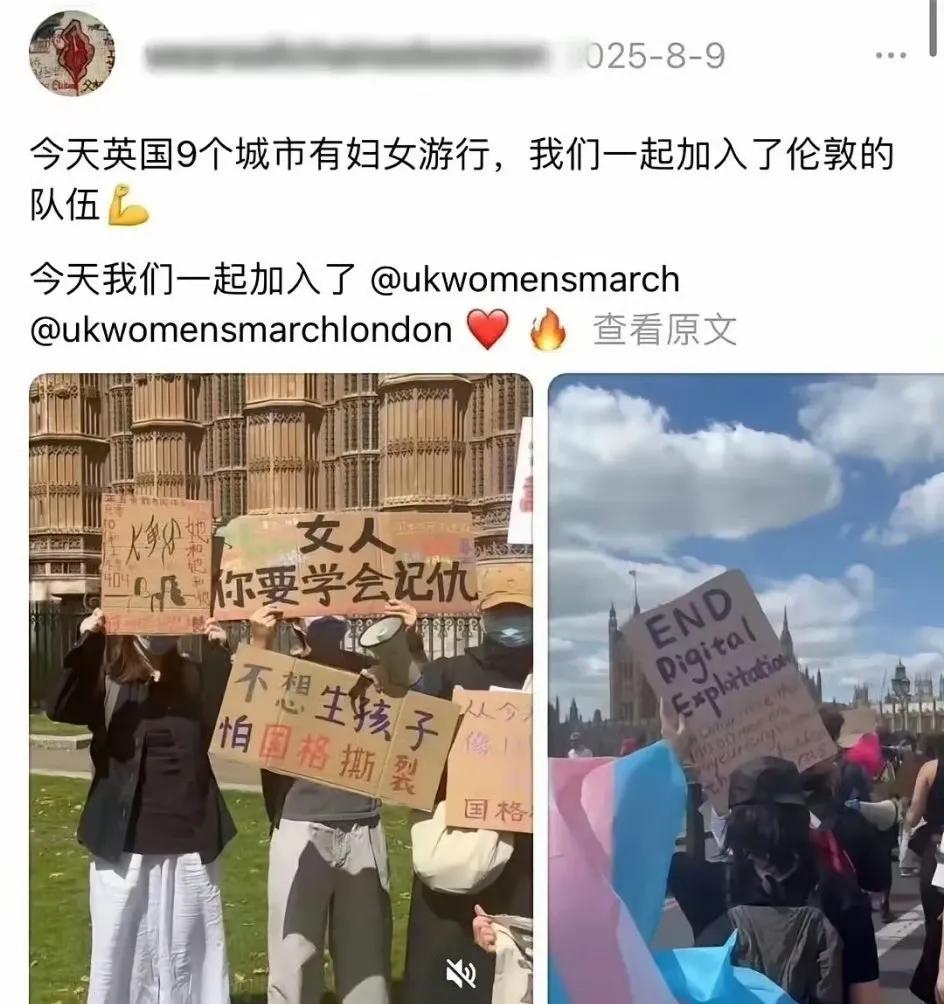 既然你跑到英国打拳，可为何举的牌子却依然是中文？那么你这拳打给谁看呢？