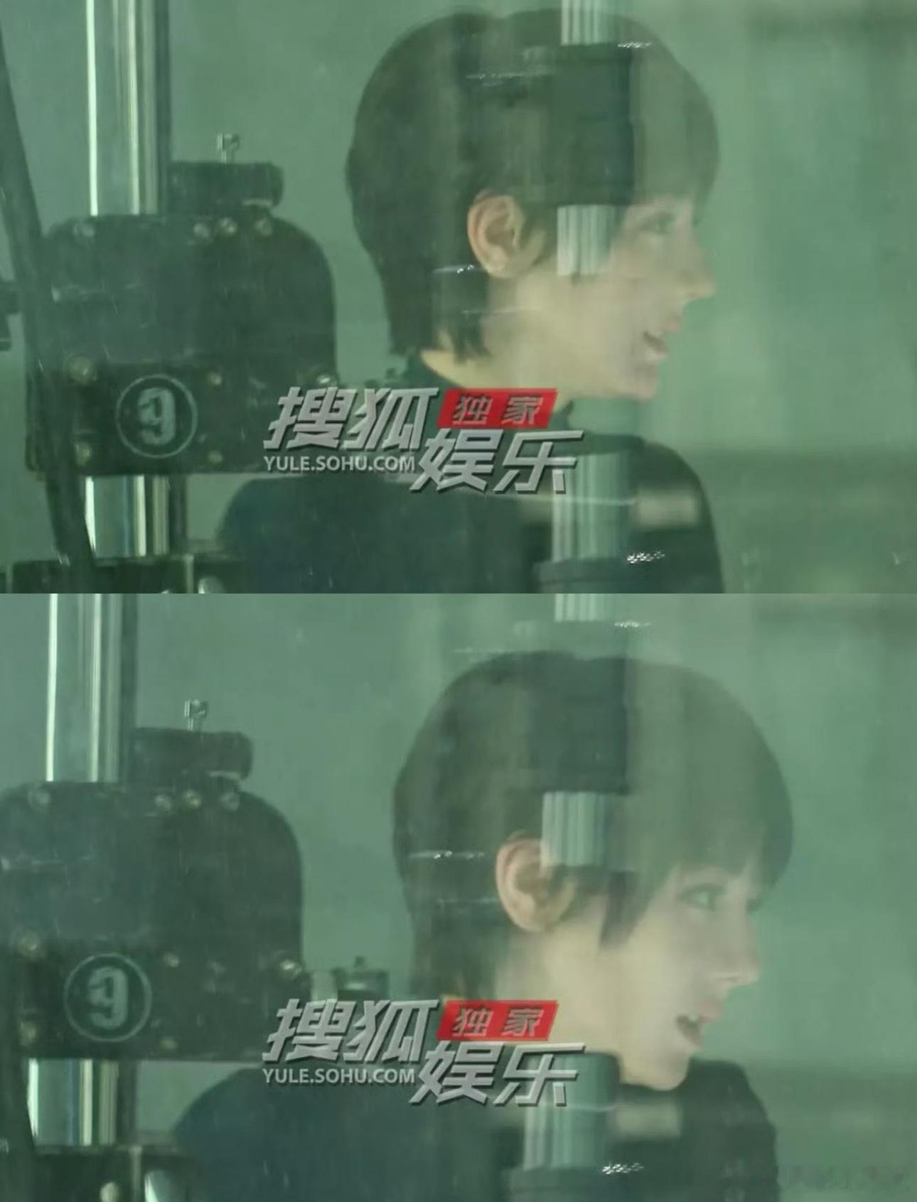 迪丽热巴短发造型路透，新的突破….这正脸和侧脸如何？ 