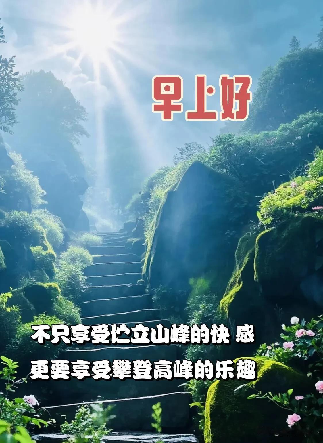 早安，新的一天，愿阳光洒满你的心间。