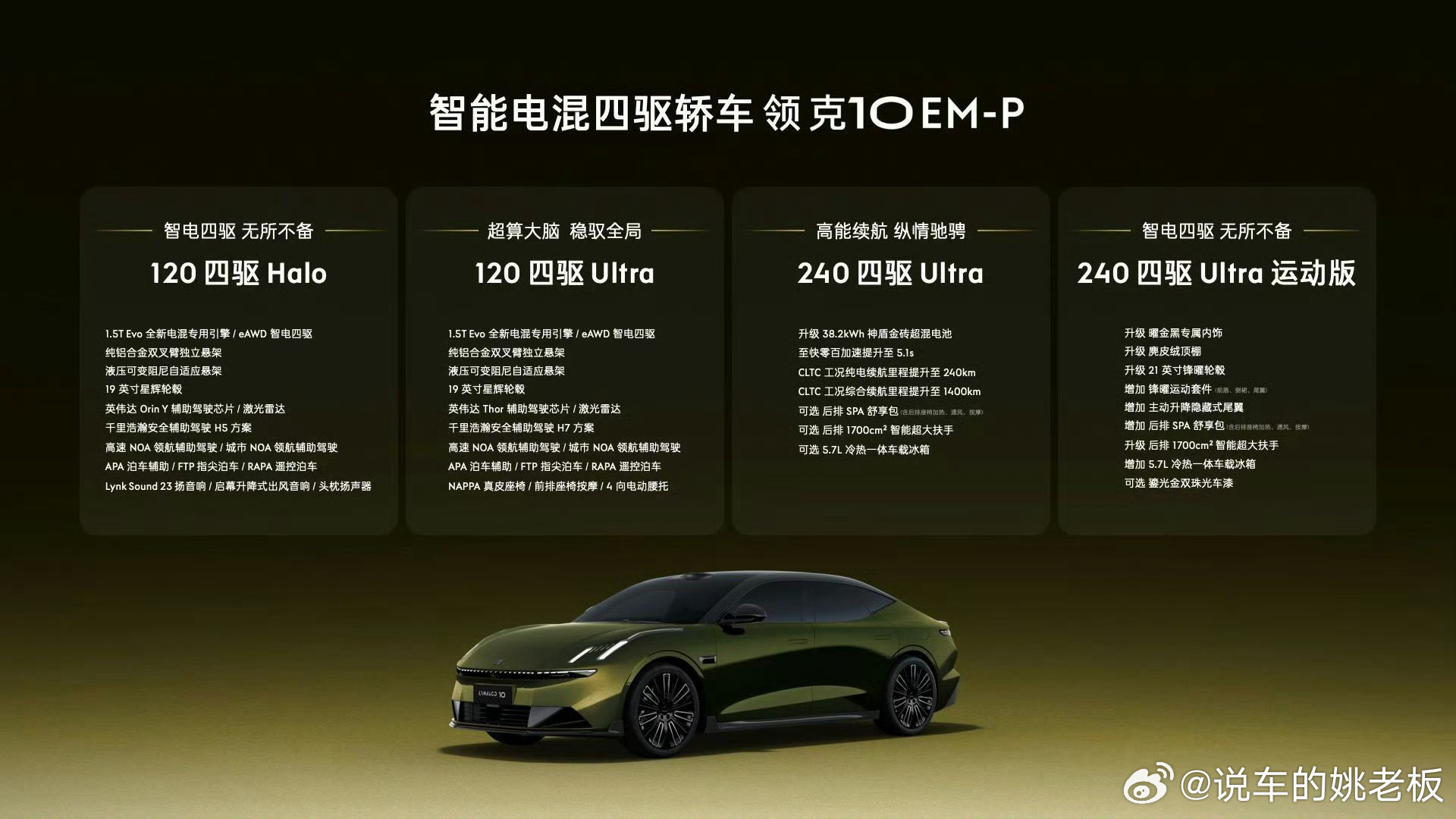 激光雷达是夜路的最佳辅助领克10EM-P正式上市，限时16.38万元起！全系标配