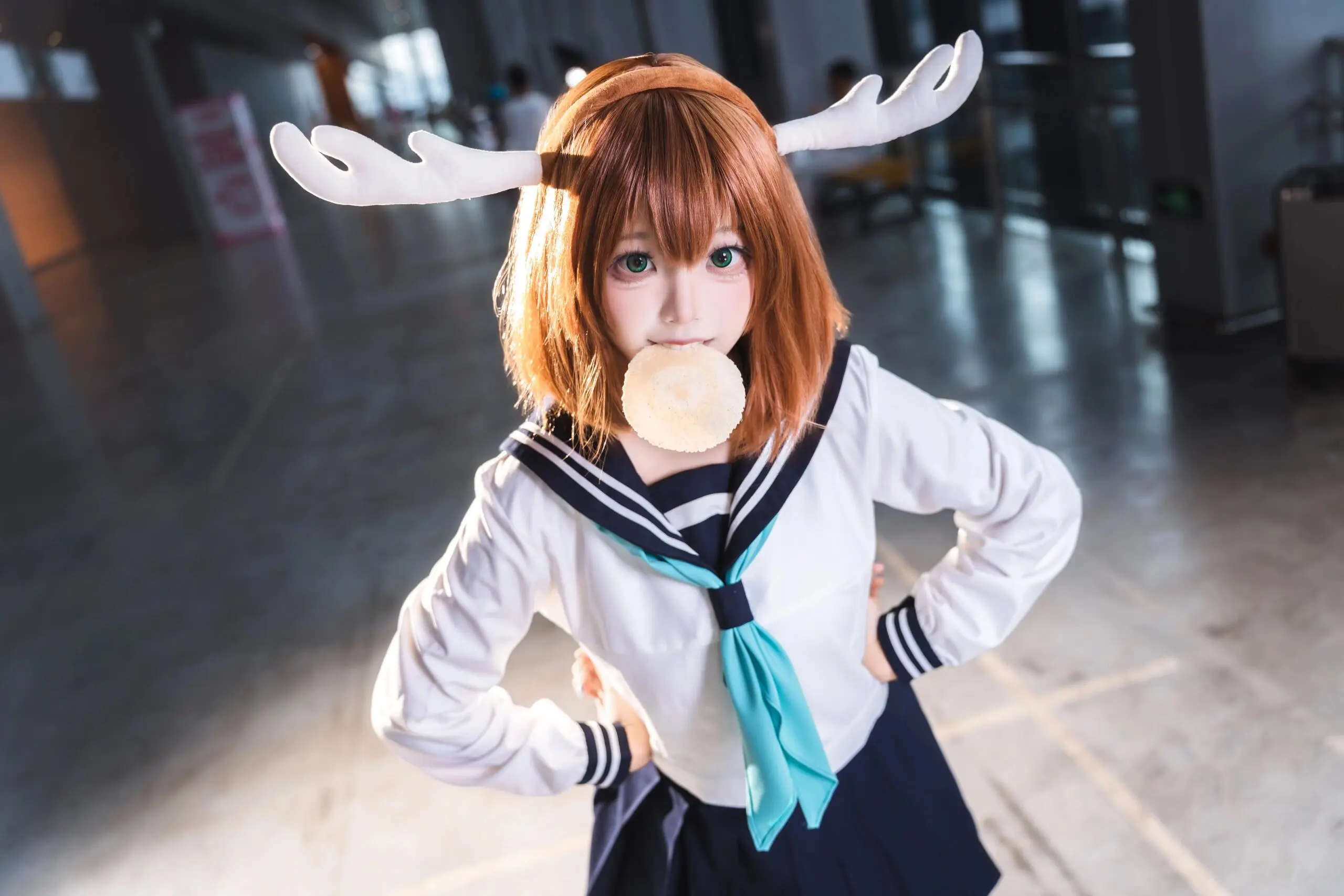 cos正片 二次元少女 鹿乃子乃子虎视眈眈 鹿乃子cos cosplay