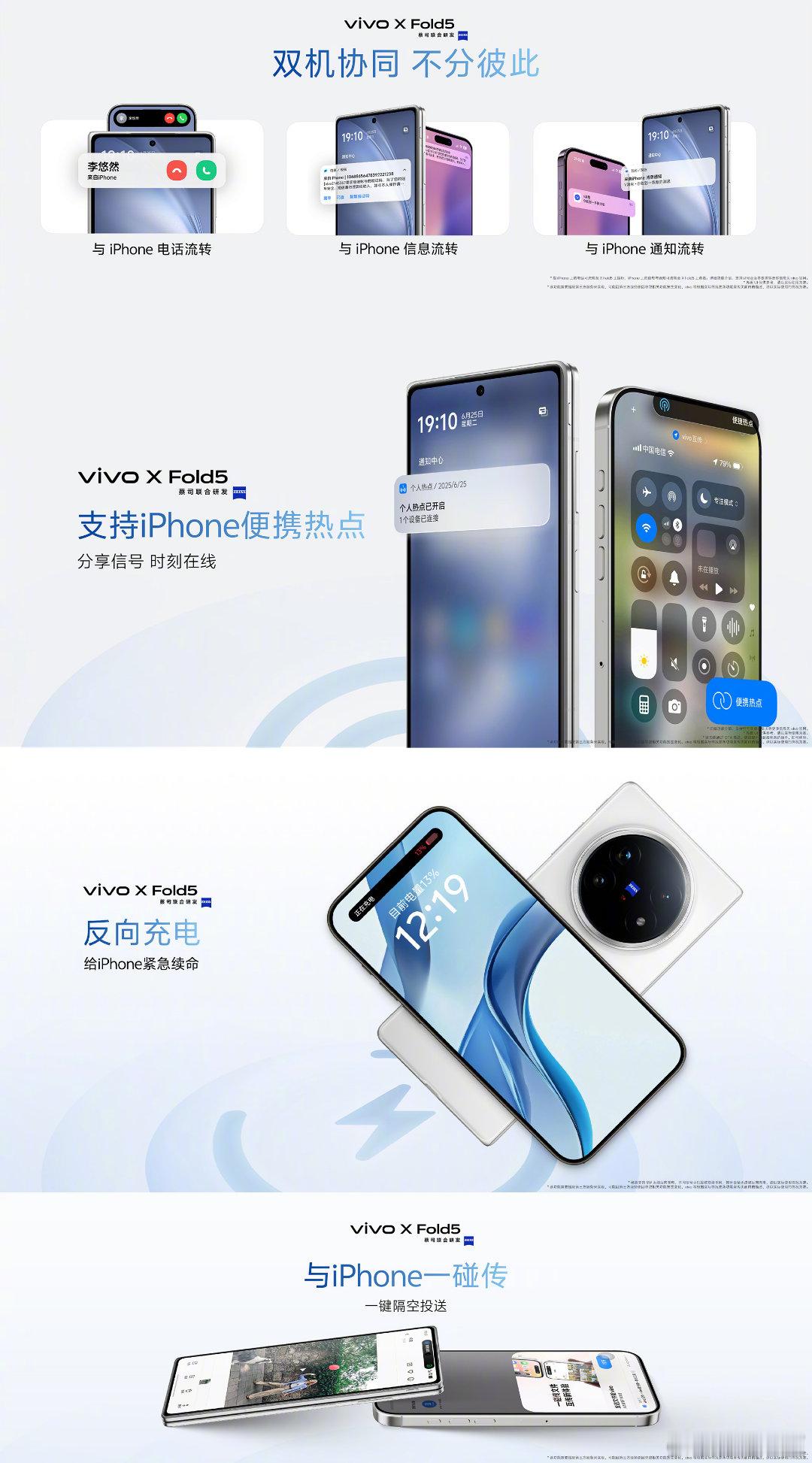 vivo X Fold5 全新双机体验超强苹果搭子｜X Fold5和iPhone