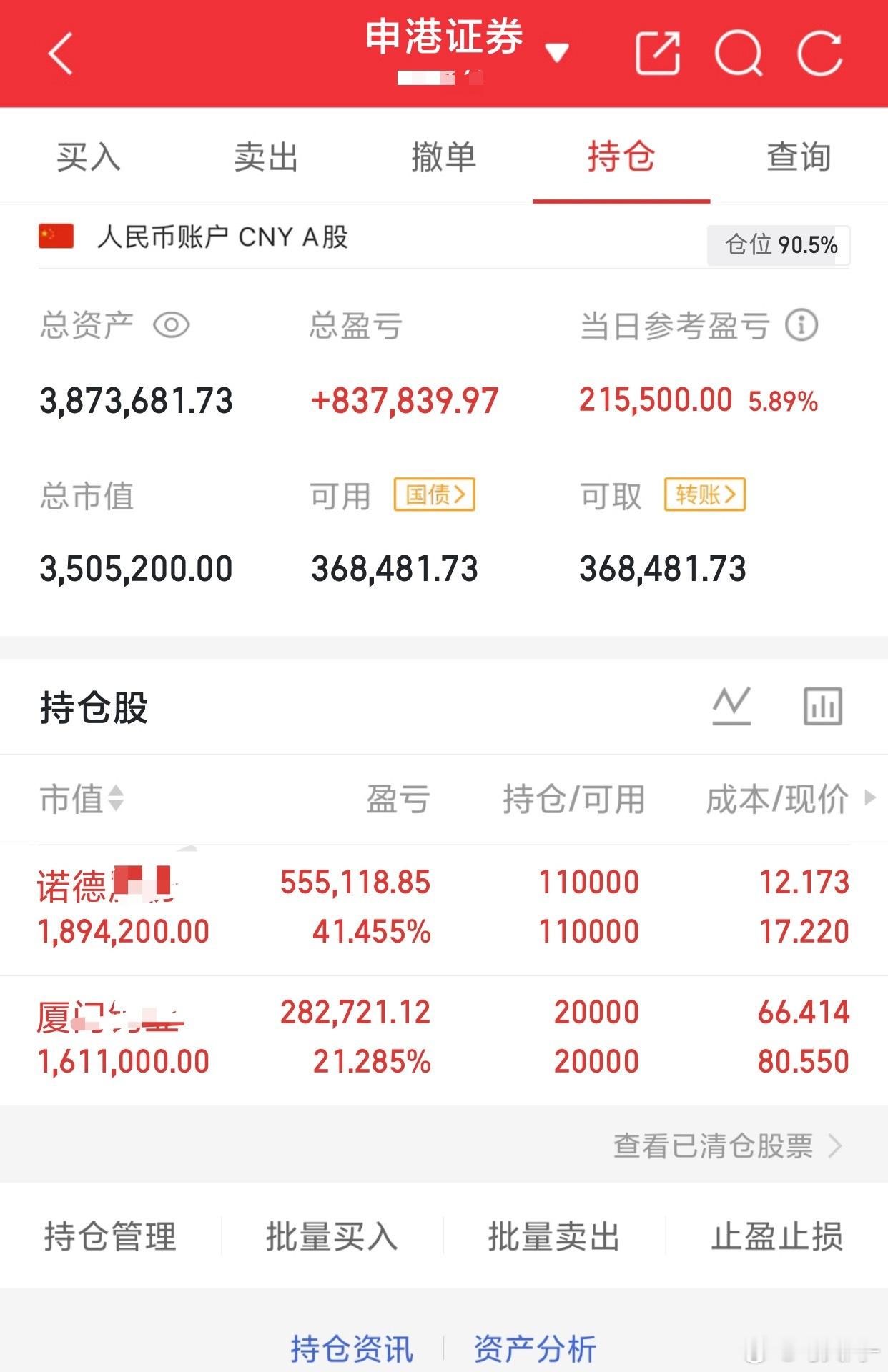 85个翻倍之旅：紧跟节奏持：下图  起飞啦  三板   个人记录  不构成投资建