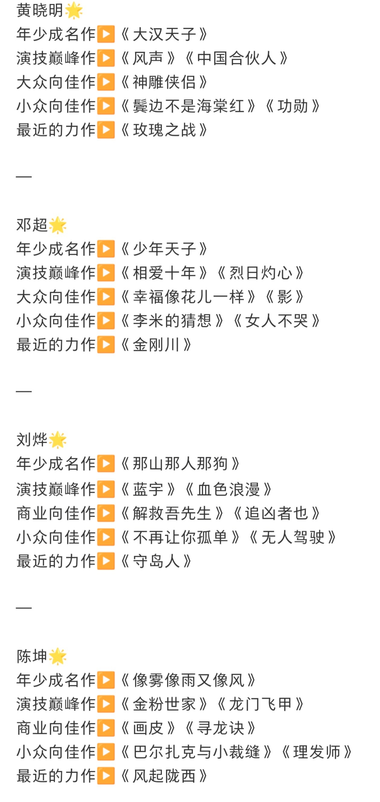 四位叔叔戏里魅力怎么排 