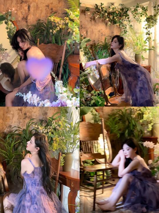 揭秘！紫色花房写真超甜拍摄花絮~