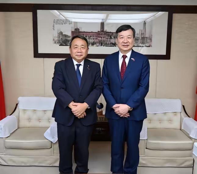 日前，刚被中方制裁不久的日本参议员、汉奸石平，在东京会见了台湾地区的驻日代表李逸