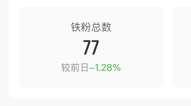 只差点铁粉了