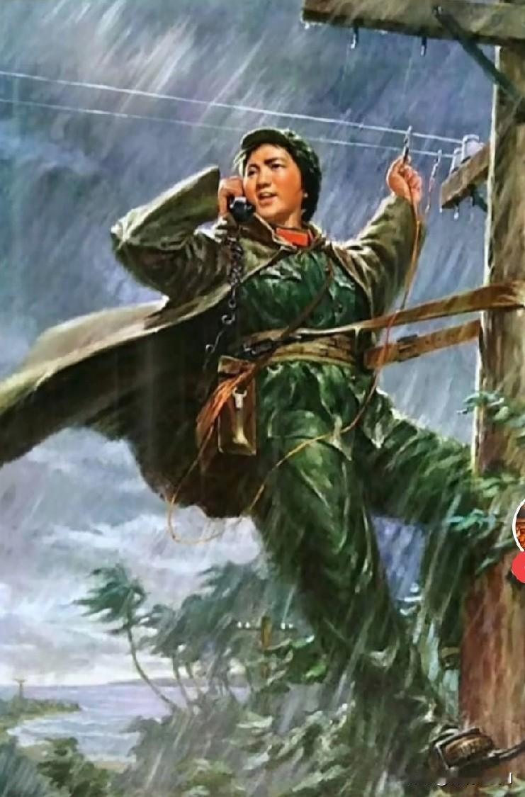 下面这张图片是上世纪七十年代的宣传画，最早好像是刊登在解放军画报上，这张宣传画描