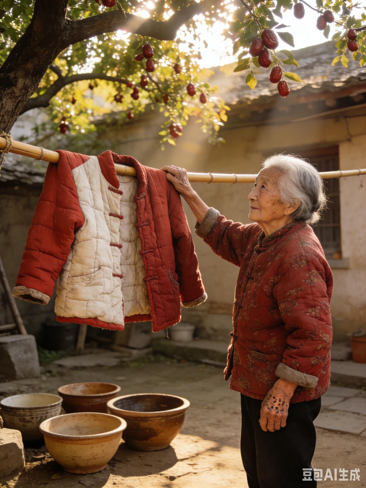 母亲｜90多岁的她，总把我的旧衣服翻出来晒
 
弟弟说，她今天又把那件旧棉袄翻出