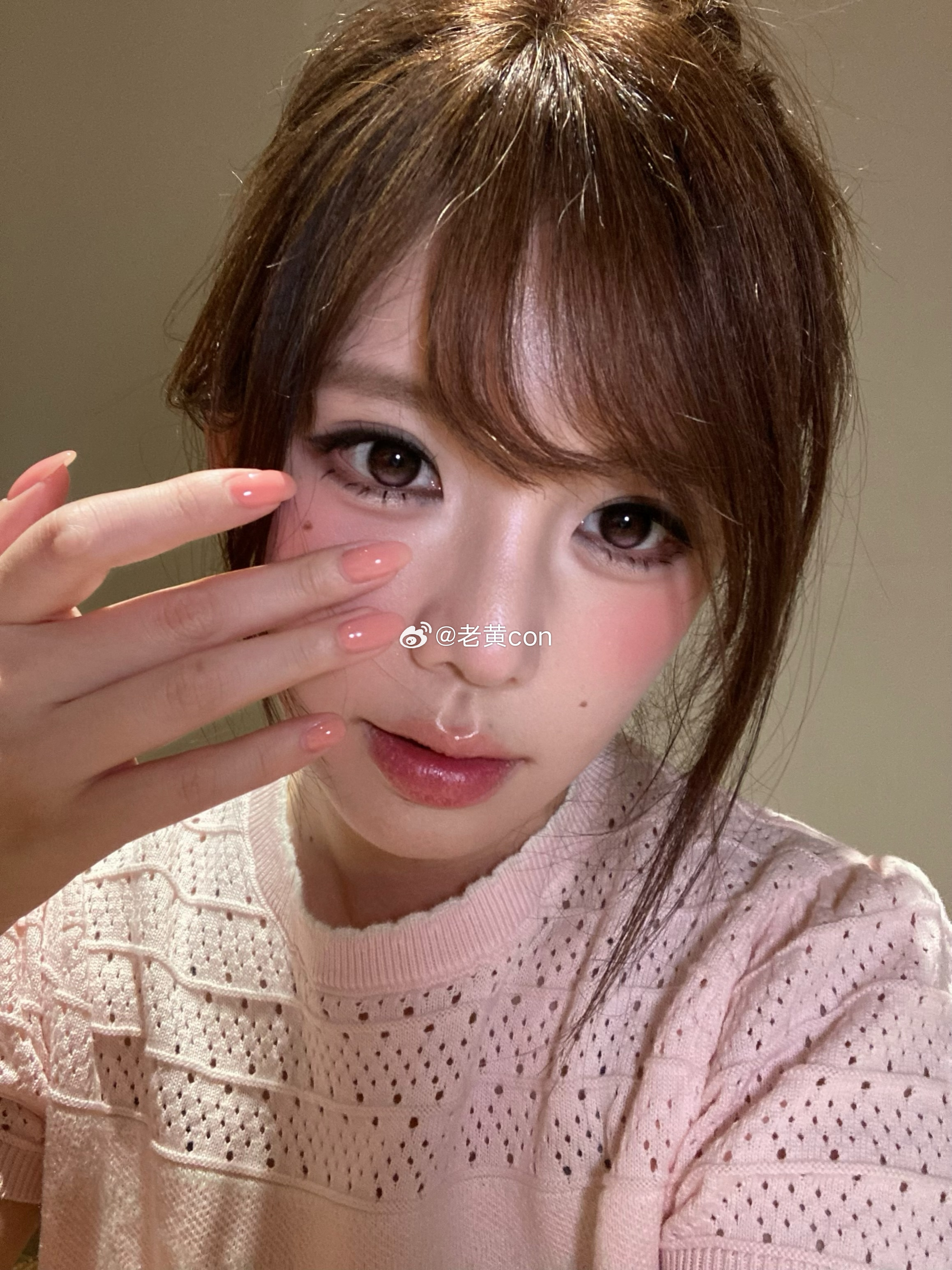 甜妹本命🐰Black打底+Pink点缀无辜感拉满✨甜到犯规🩷 