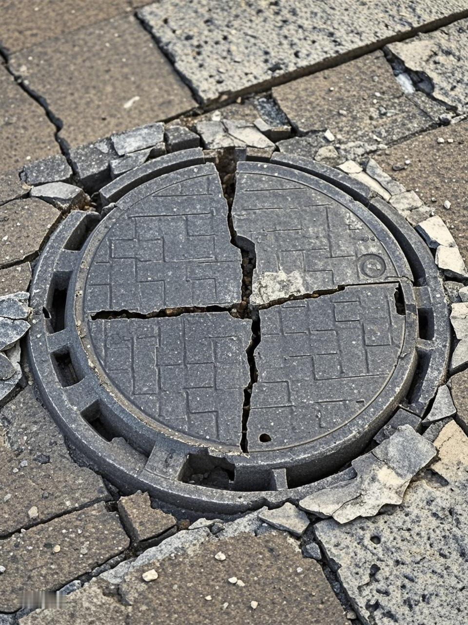 1月30日福建福州，福州一小区外被指多处塑料井盖，一踩就破！存在严重安全隐患，当