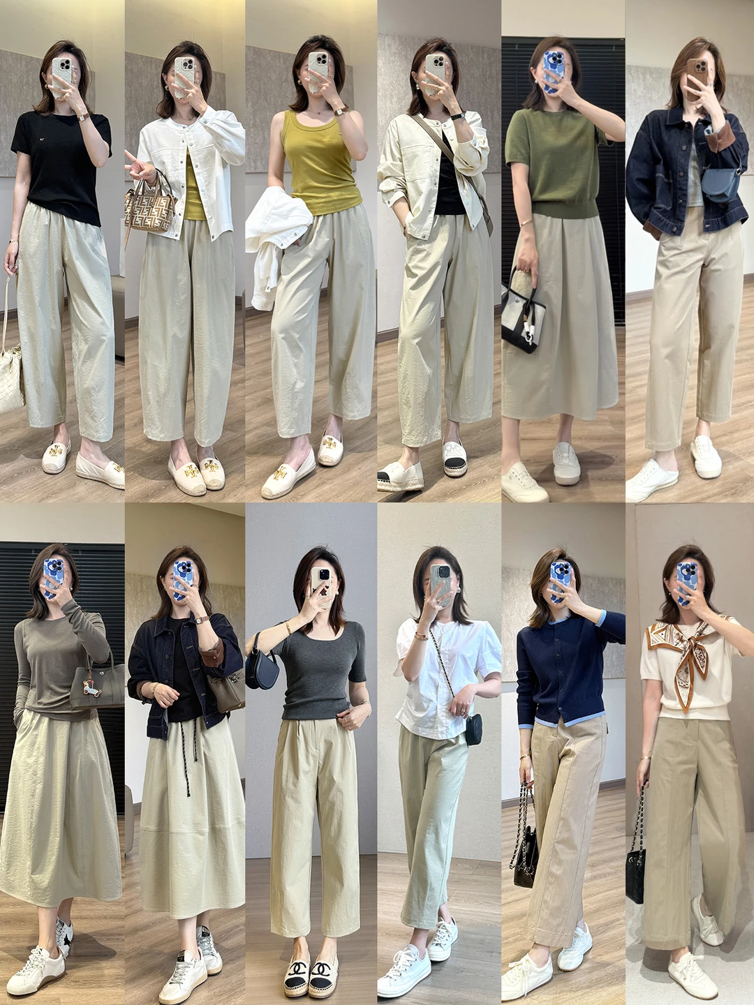 一身卡其，干净又舒服~ 通勤日常都好穿🌿