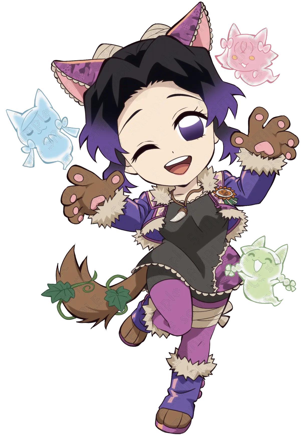 鬼灭之刃25年万圣节“狼”人物立绘 