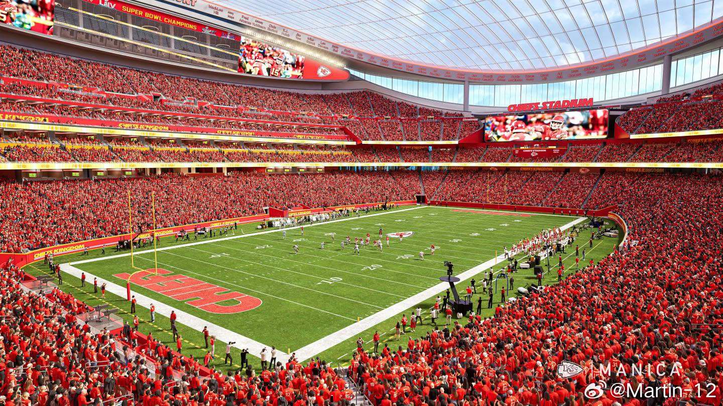 NFL 【堪萨斯城酋长队公布新球场设计方案】据ESPN NFL专项记者Adam 