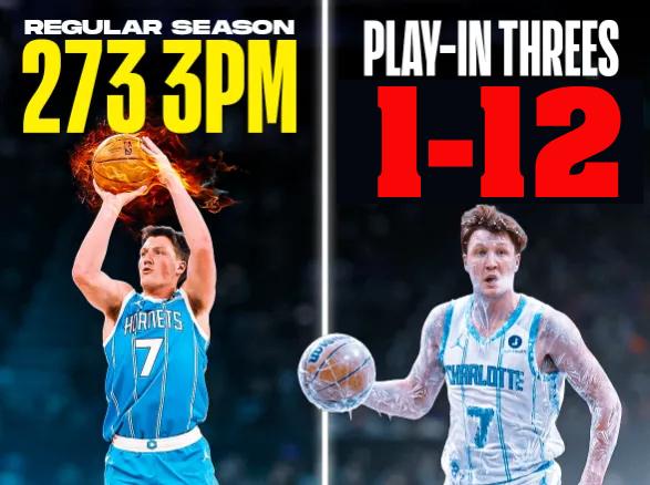 果然还是撞到了新秀墙！
黄蜂的这个“康神”虽然常规赛表现惊艳，但两场附加赛表现都