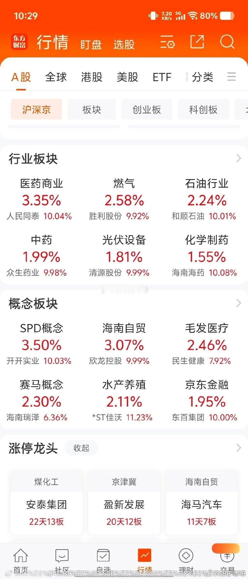 涨的全是水加火，最猛的是海南板块（海水南火） 