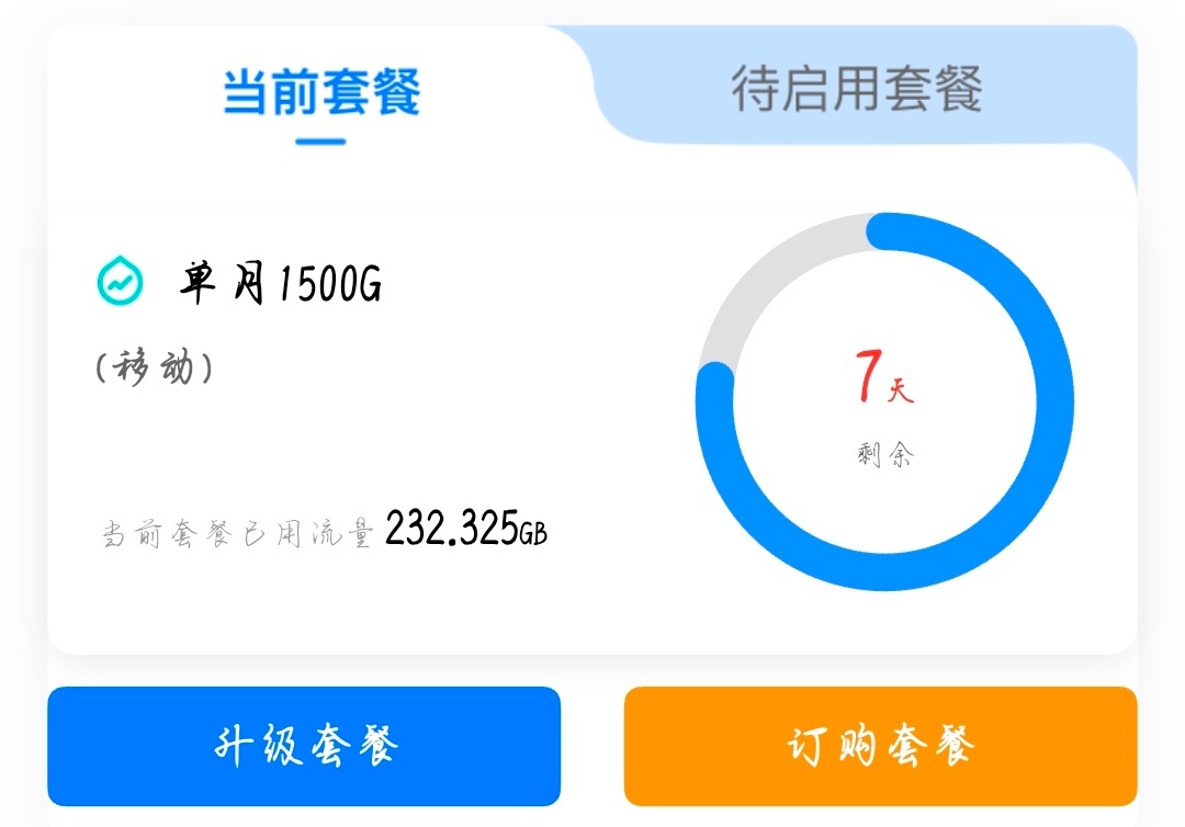 我这么废流量呢吗