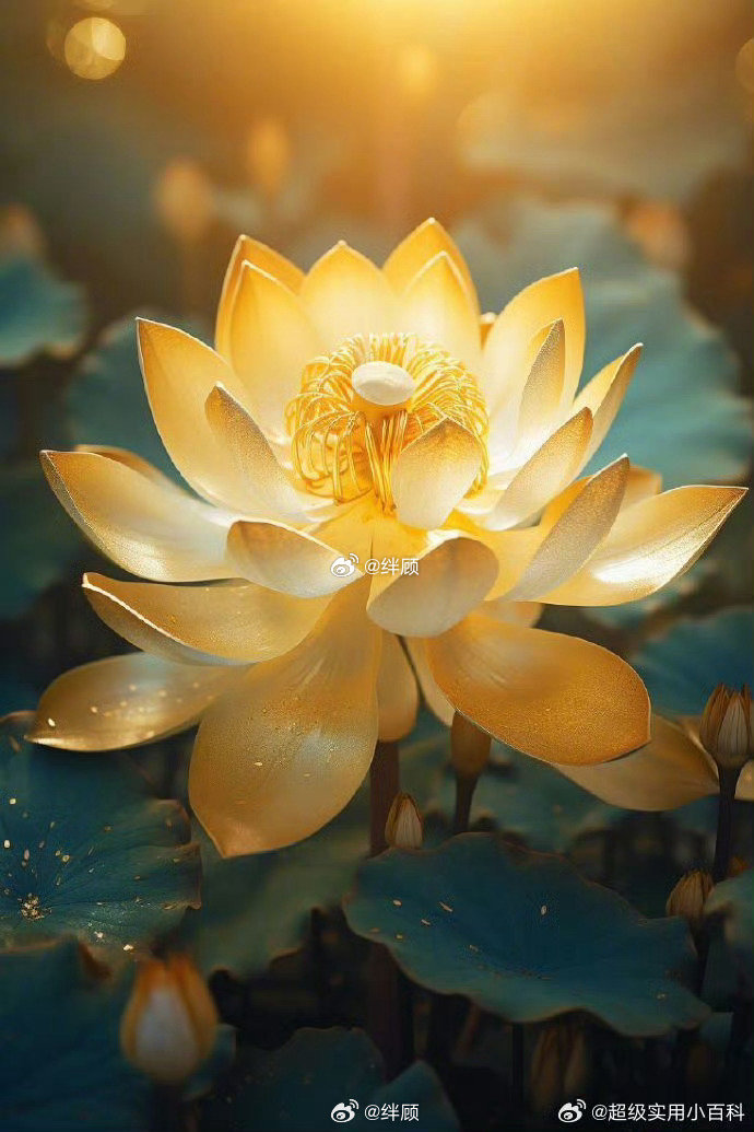 若你看到金色莲花，那便是好运的开始。 ​​​