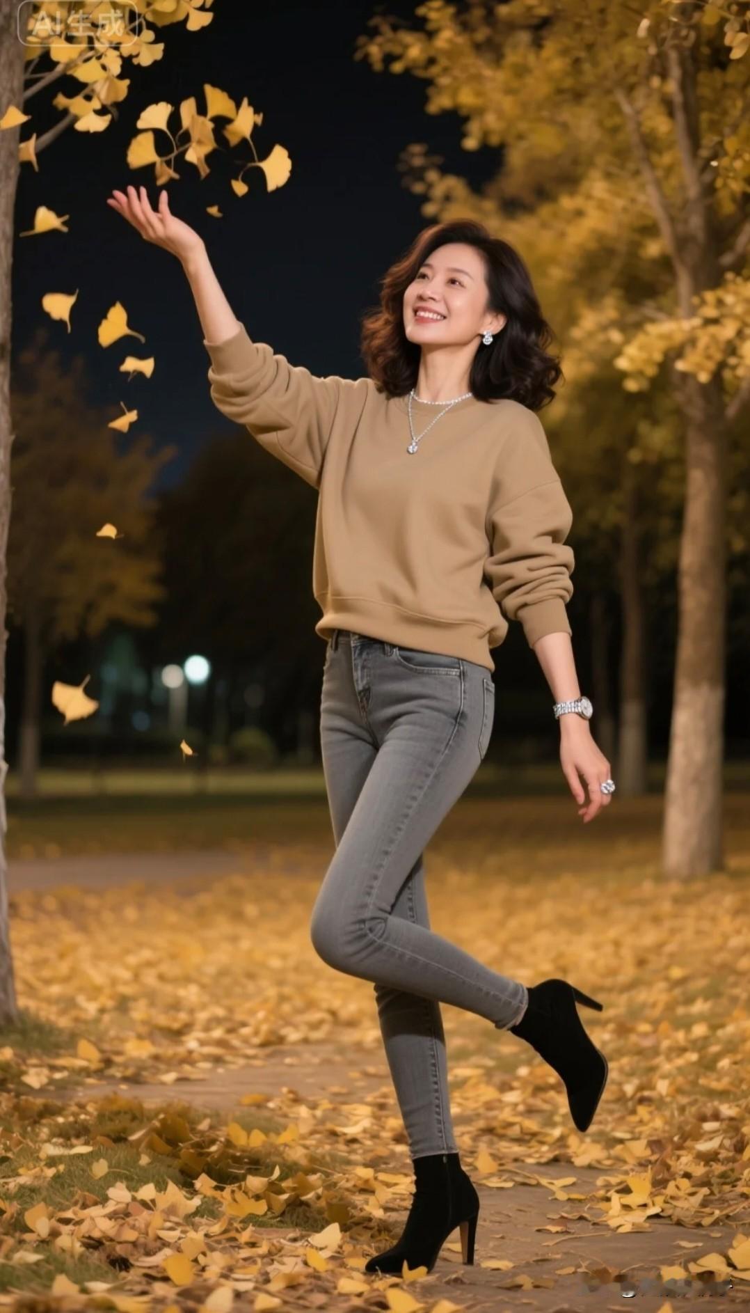 可以分享一张秋景树叶的的照片吗