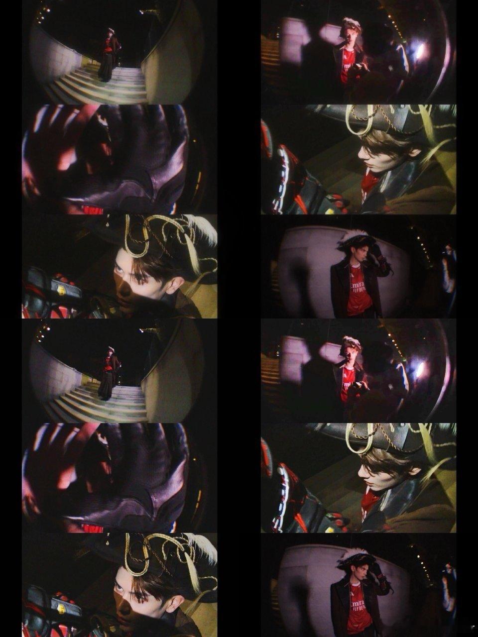 从妆容到造型都充满创意，异瞳海盗妆仿佛穿越回90年代复古秀场，姚弛用实力诠释什么