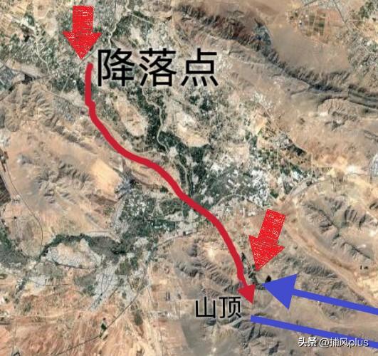 美军飞行员的逃跑路线，看起来不容易，可以拍美国大片了。当地是山区，但也有大片平原