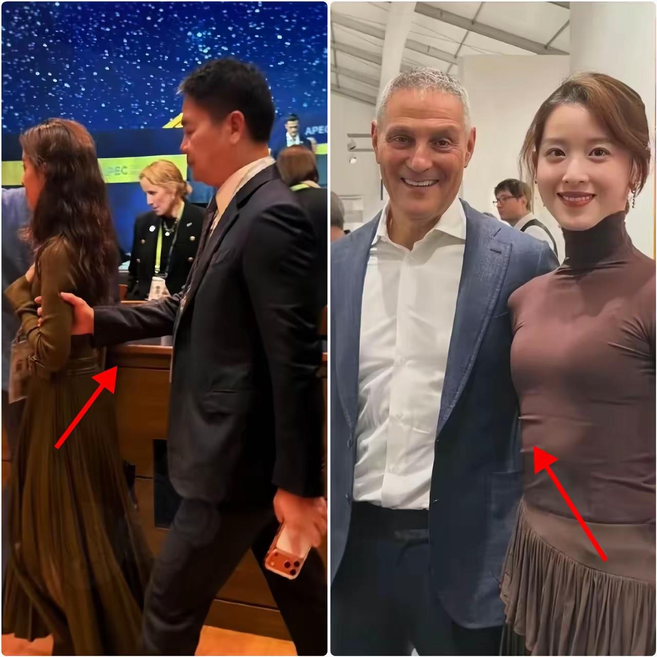 现在最委屈的人，
真得算刘强东一个！
好不容易借着韩国峰会能跟章泽天
凑上同框，