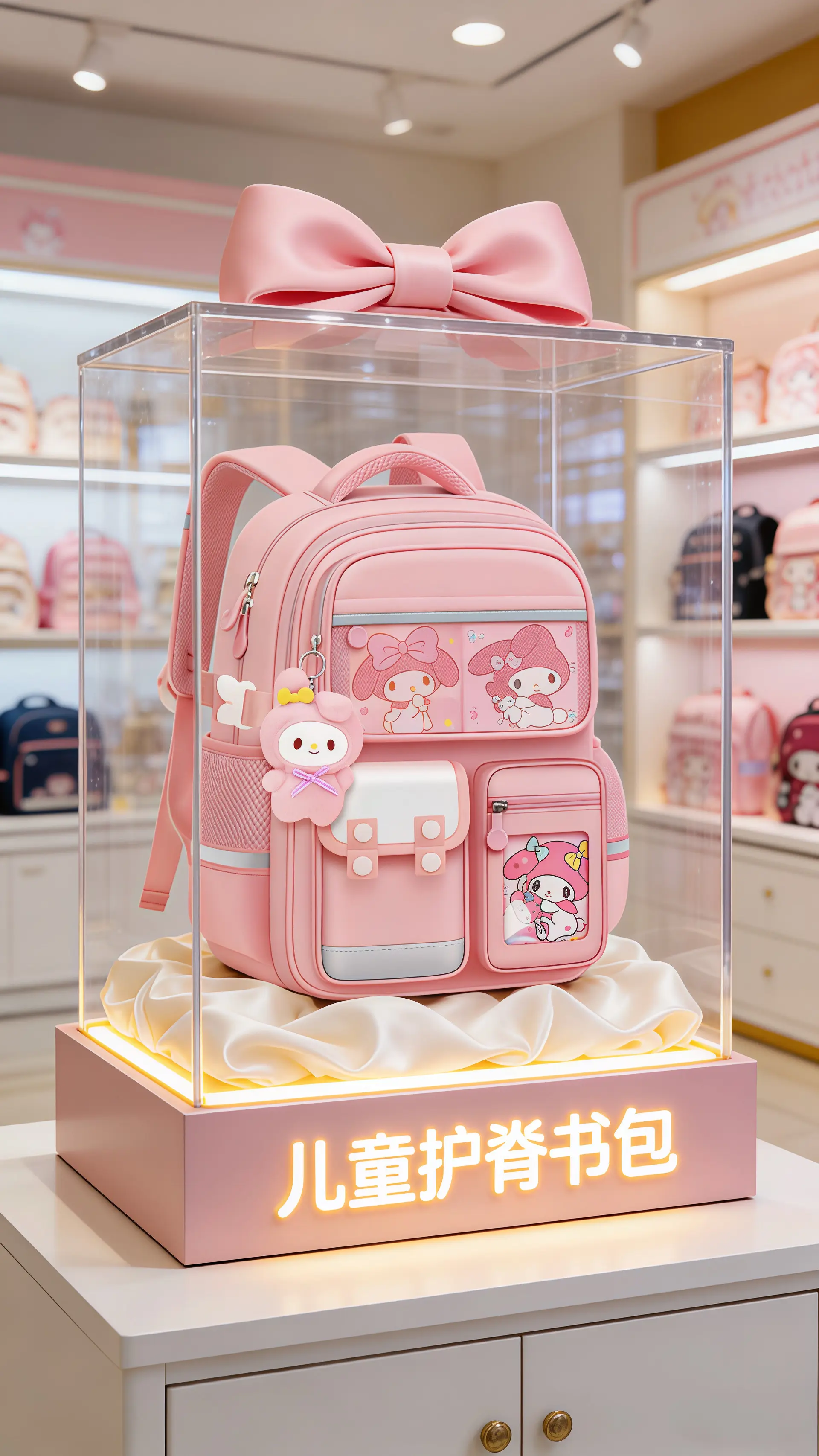 新款小学生书包来啦～容量大还轻便减负~上学背超合适