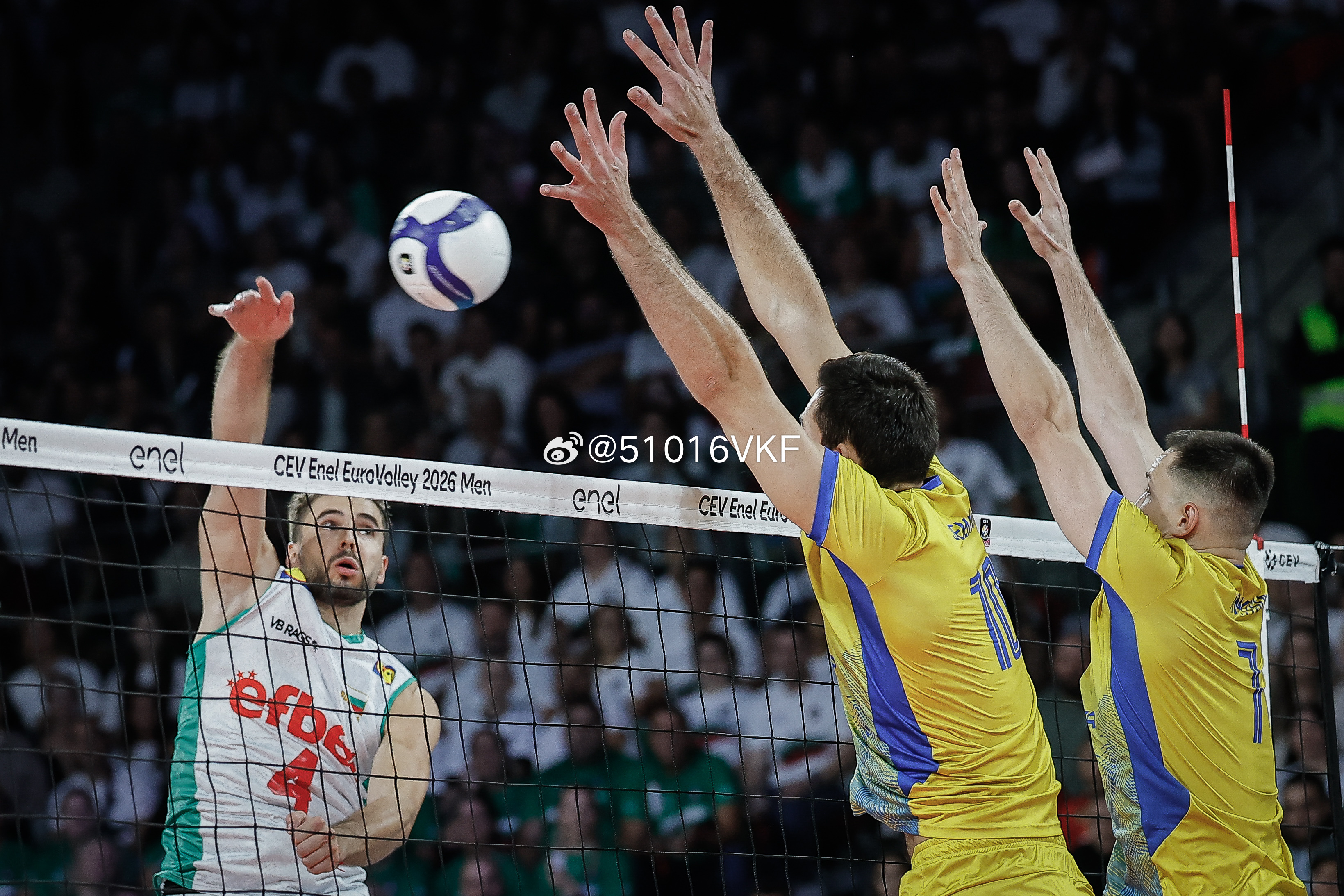 世界男排资讯  2026 男排欧锦赛PoolB保加利亚🇧🇬1-3乌克兰🇺?