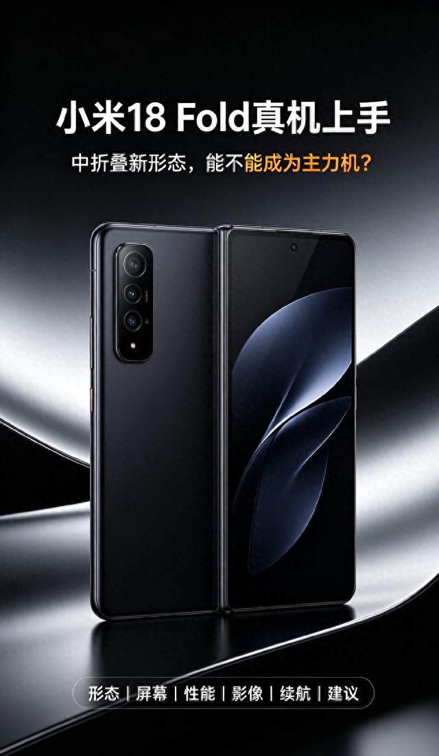 小米18 Fold真机上手：中折叠新形态，能不能成为主力机？