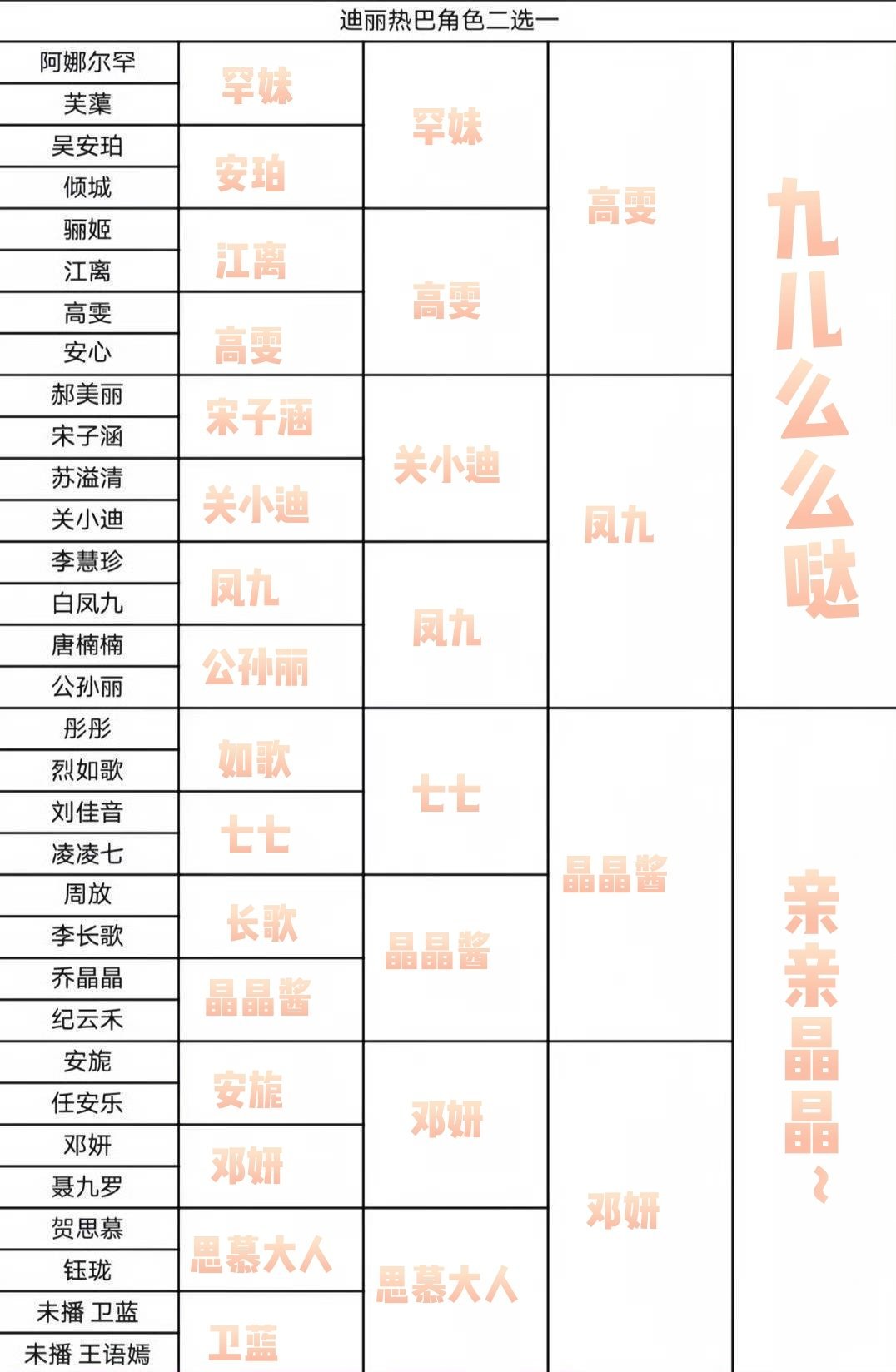 晶晶九九的梦女
