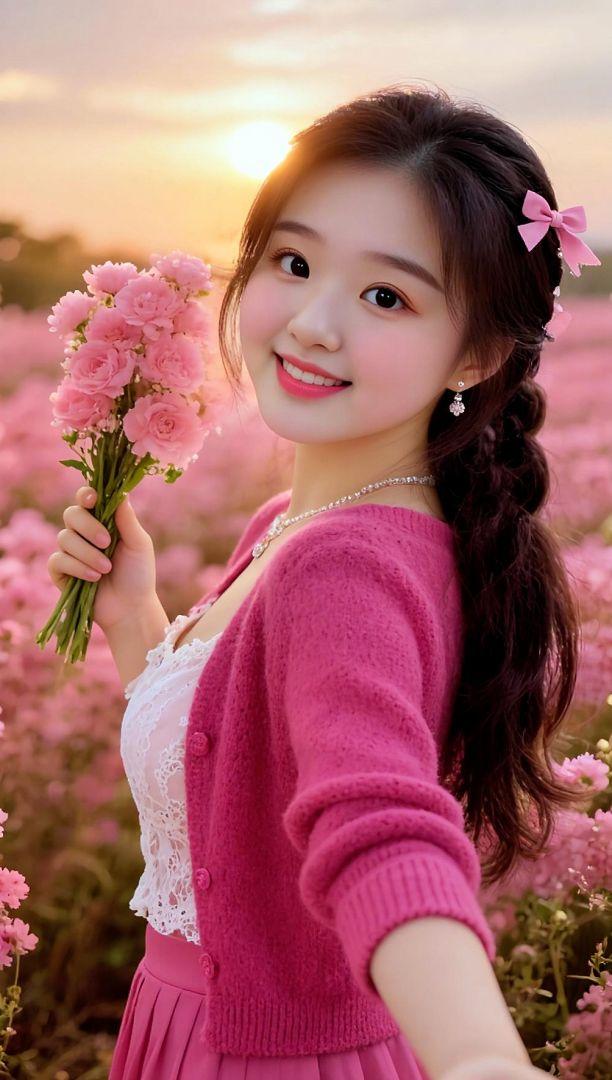 花田氛围感 赴一场粉色花海的约 走进粉色花海 抖音玩法合伙