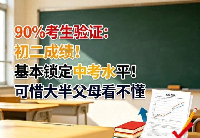 90%考生验证：初二成绩！基本锁定中考水平！可惜大半父母看不懂