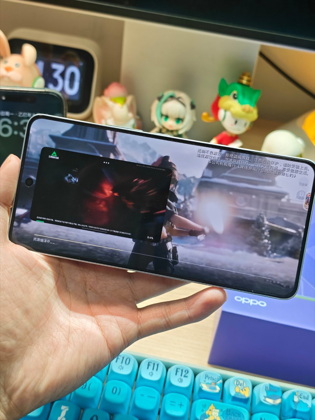 上来我就干了3个游戏，小风扇夸夸转，明显感觉到很用力了