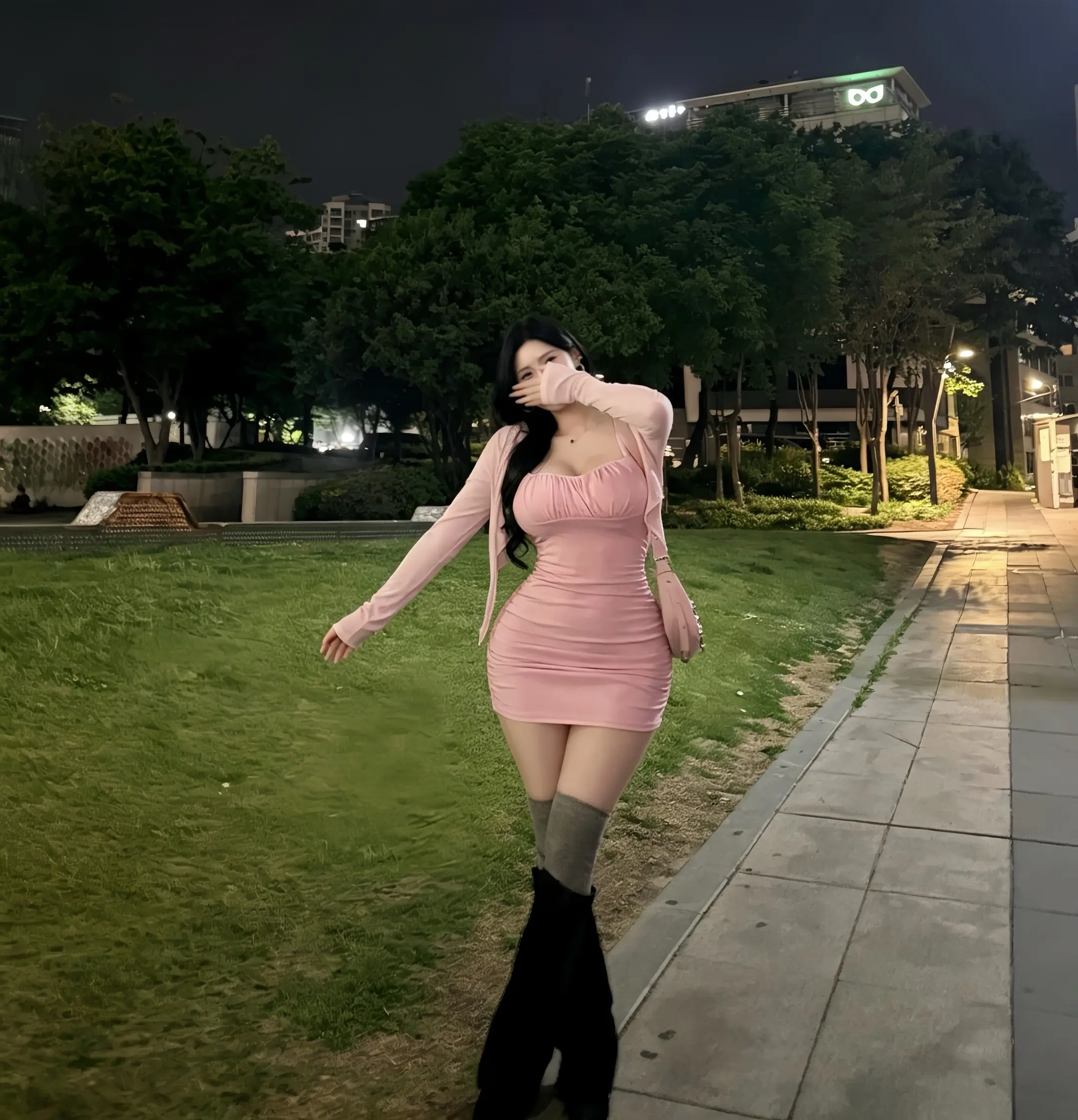 粉色也能酷得很有态度