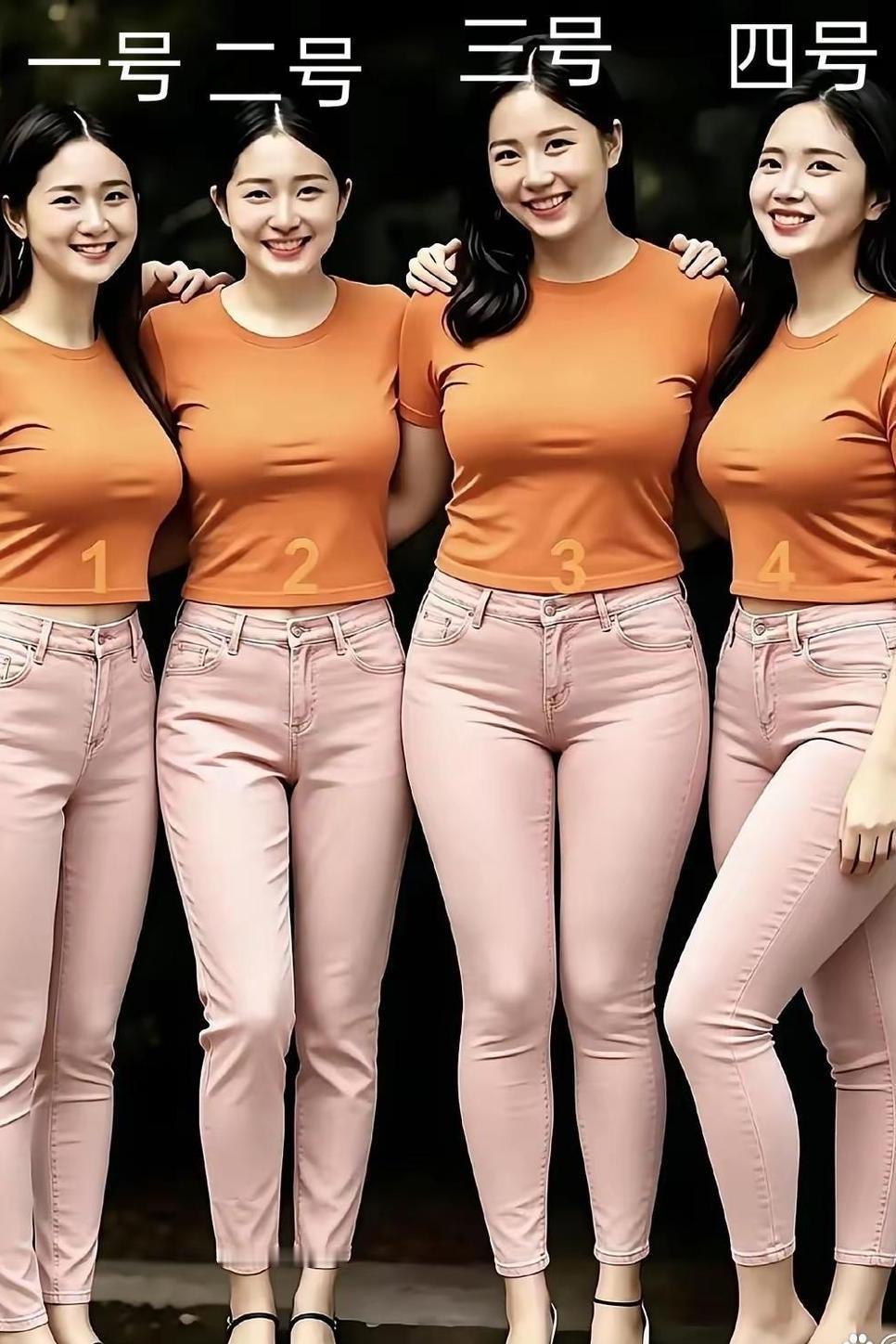 快来考考你的眼力！四位气质女生站在一起，里面藏着一位妈妈，你能看出来是几号吗？
