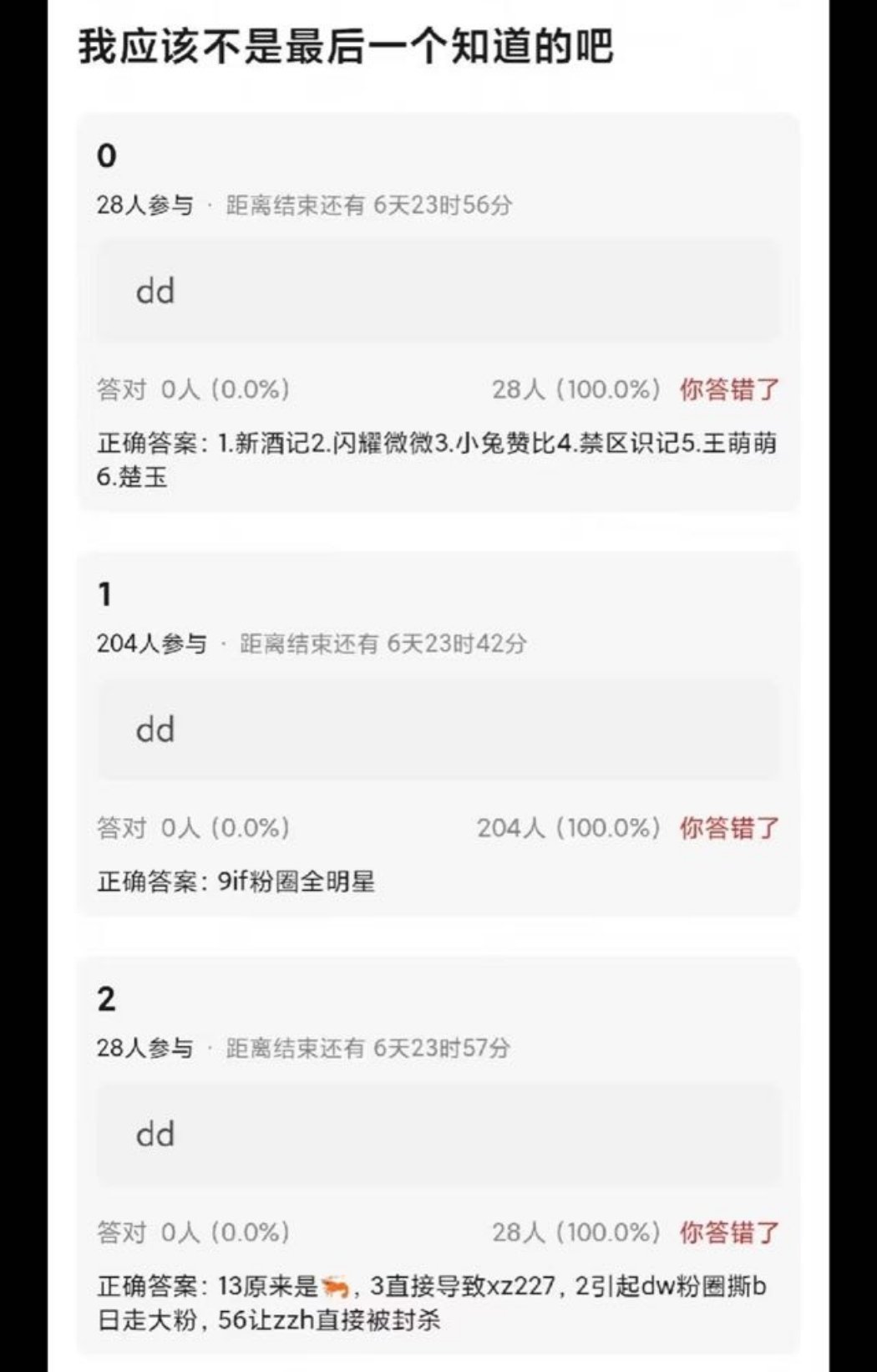 田雷粉圈全明星阵容被扒了 ​​​