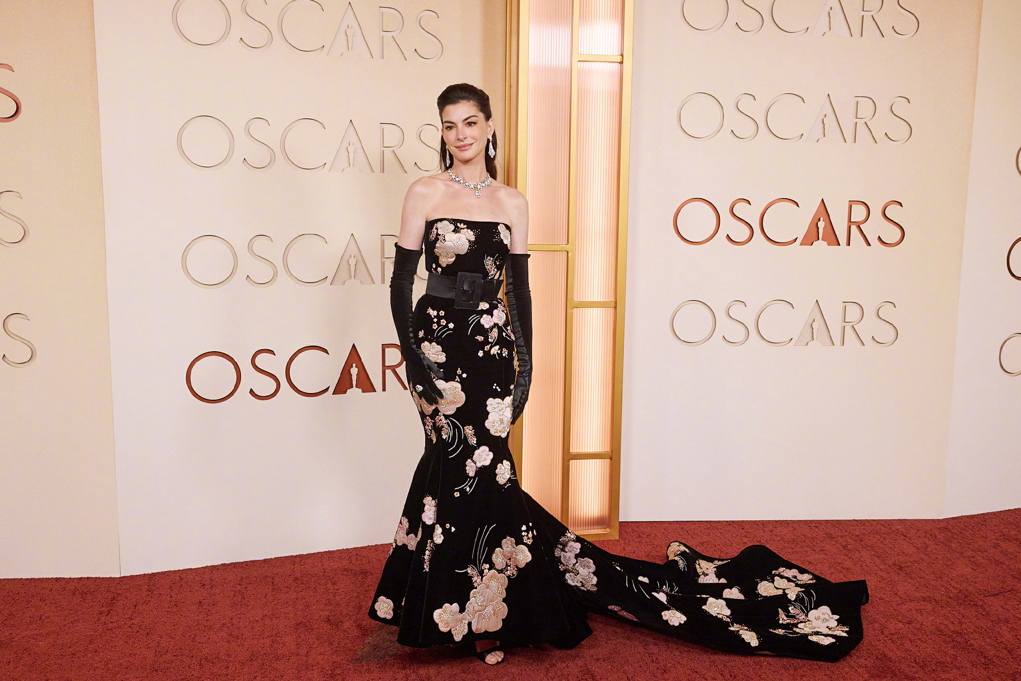 Anne Hathaway  第98届 奥斯卡 颁奖礼，身着Valentino 