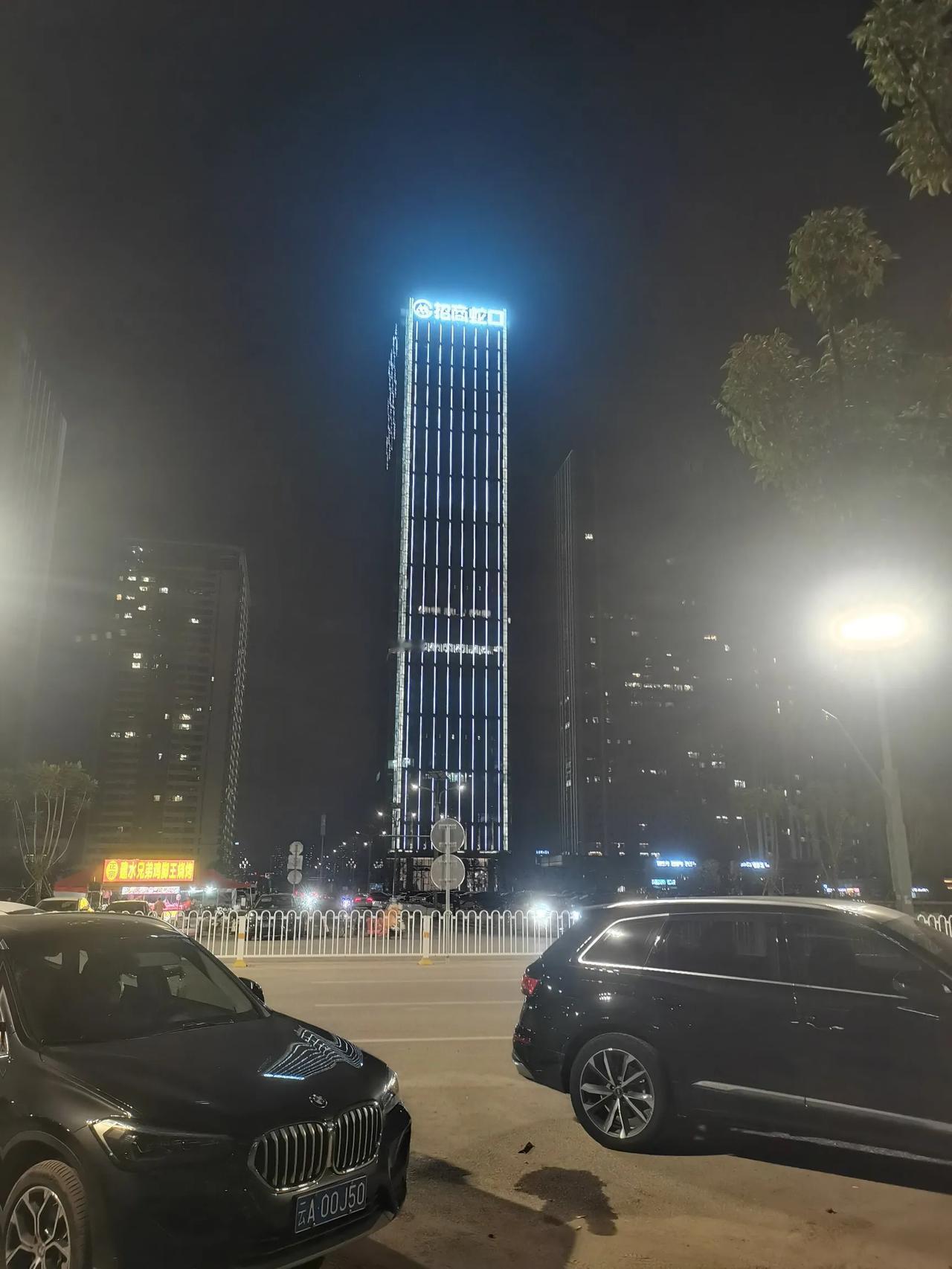 你跟我说这个是巫家坝中央商务区
的夜晚的话，没有晚上来，还真的不相信，这次实际到