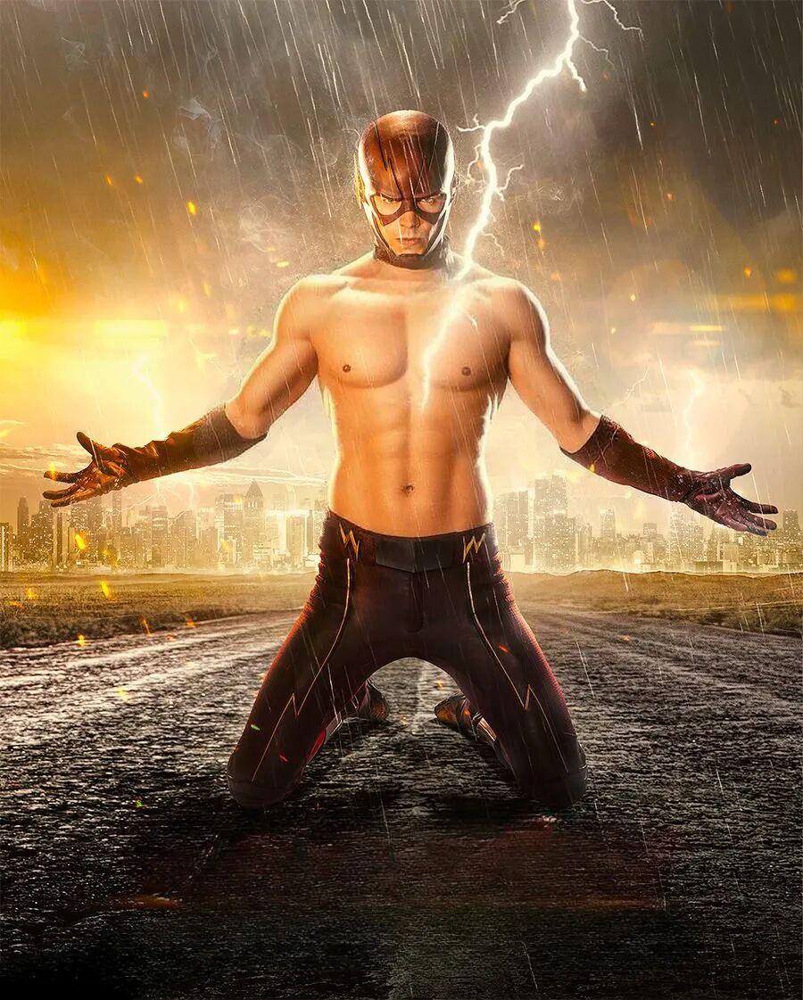 近日，美国男演员格兰特·古斯汀（Grant Gustin），就是那部《闪电侠》剧